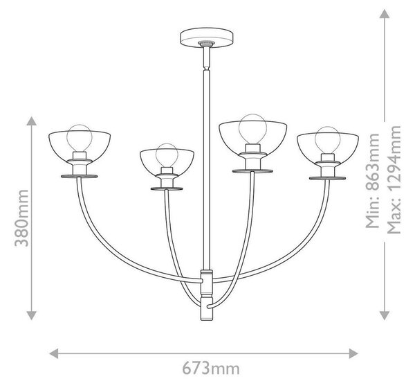 LESTENEC Alora Mood 38/67,3 cm 40 W E14