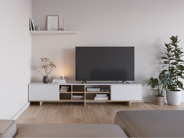 Bela TV omarica 230x44 cm Cequoia – Marckeric