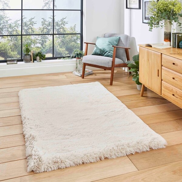 Kremno bela preproga 60x120 cm Super Teddy – Think Rugs