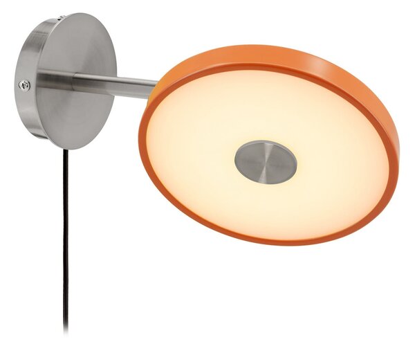 UMAGE LED-stenna svetilka Asteria Short, oranžna, jeklo, vtič, zatemnjen, Oranžna, spalnica, Kovina, Dizajn