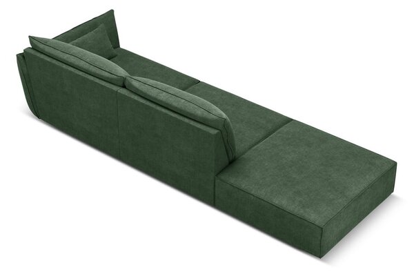 Temno zelen ležalnik (desni kot) Vanda – Mazzini Sofas