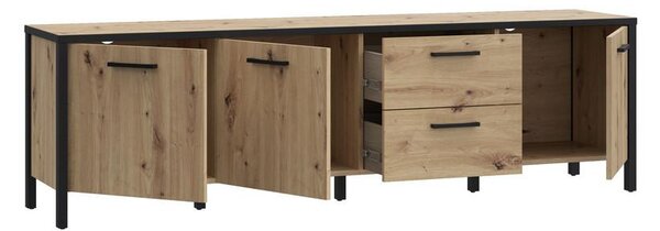 Modern Living Tv-element Kirikus, Barva Hrasta, Črna