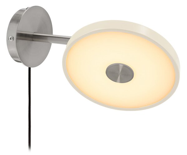 UMAGE LED-stenna svetilka Asteria Short, bela, jeklo, vtič, zatemnjen, Bela, spalnica, Kovina, Dizajn