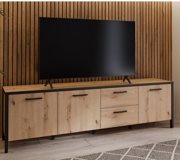 Modern Living Tv-element Kirikus, Barva Hrasta, Črna