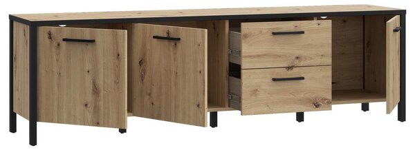 Modern Living Tv-element Kirikus, Barva Hrasta, Črna
