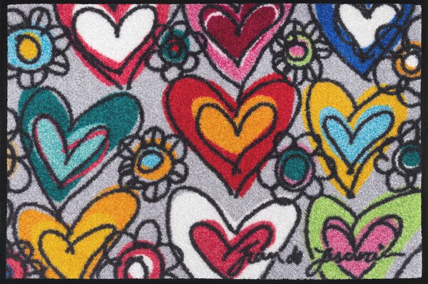 PREDPRAŽNIK With Love, all things are possible 40/60 cm potiskano siva