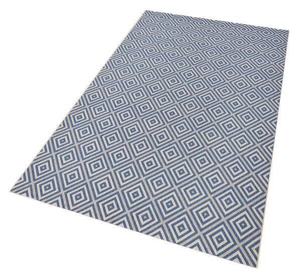 Modra zunanja preproga NORTHRUGS Karo, 140 x 200 cm