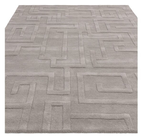 Svetlo siva volnena preproga 120x170 cm Maze – Asiatic Carpets