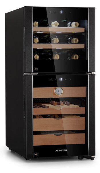 Klarstein El Dorado 89, humidor in hladilnik vina, zaslon na dotik, 89L, LED