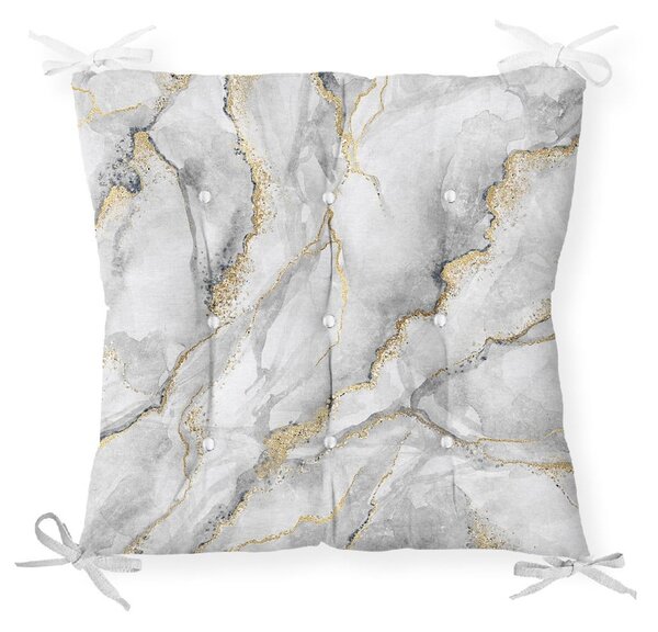 Sedežna blazina Minimalist Cushion Covers Marble Grey Gold, 40 x 40 cm