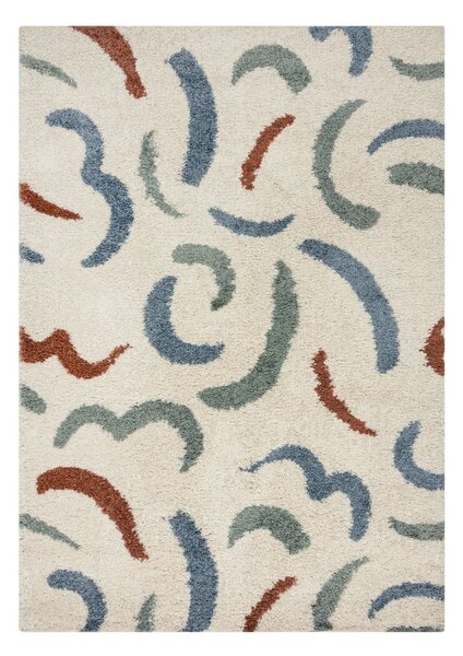 Kremno bela preproga 80x150 cm Squiggle – Flair Rugs