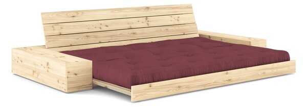 Bordo rdeča raztegljiva sedežna garnitura 244 cm Base – Karup Design