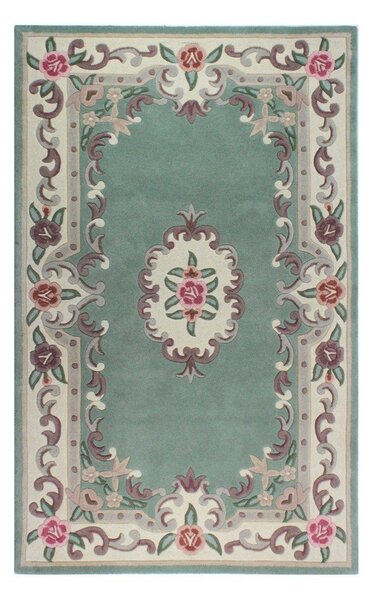 Zelena volnena preproga Flair Rugs Aubusson, 150 x 240 cm