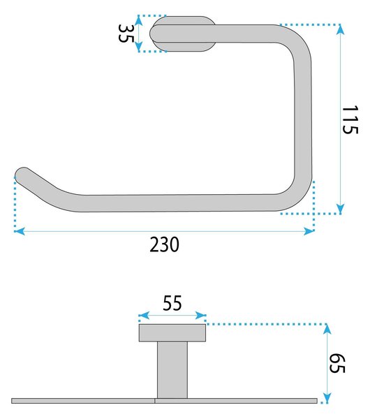 Kopalniški obešalnik Ring 110 Til Brush Copper