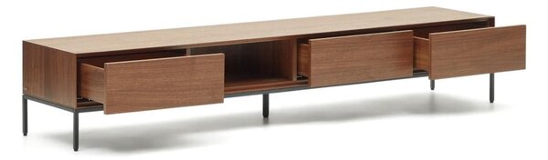 TV omarica v orehovem dekorju 195x35 cm Vedrana – Kave Home