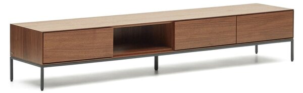 TV omarica v orehovem dekorju 195x35 cm Vedrana – Kave Home