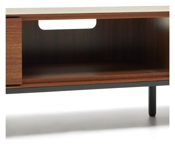 TV omarica v orehovem dekorju 195x35 cm Vedrana – Kave Home