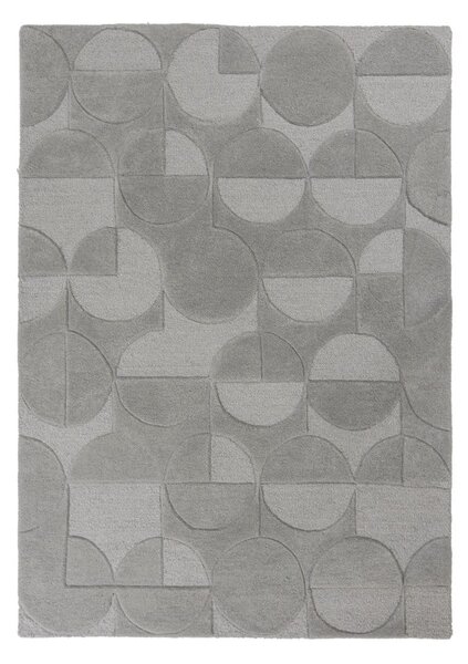 Siva volnena preproga Flair Rugs Gigi, 120 x 170 cm