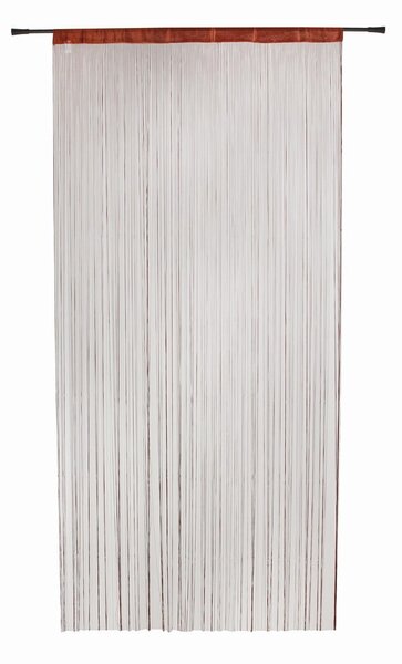 Rjava zavesa za vrata 100x200 cm String – Mendola Fabrics