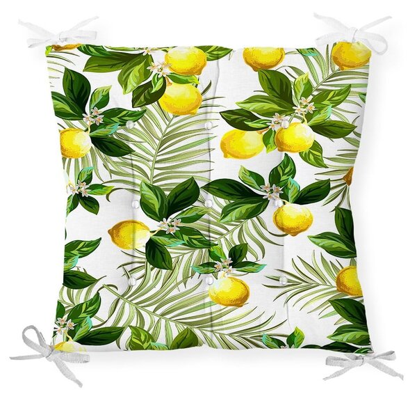 Sedežna blazina iz mešanice bombaža Minimalist Cushion Covers Lemon Tree, 40 x 40 cm