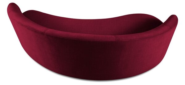 Bordo žametna asimetrična zofa Mazzini Sofas Debbie, leva