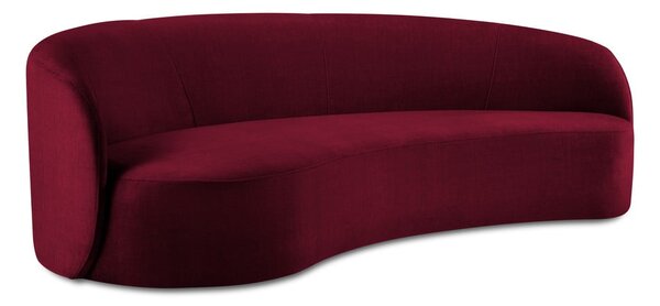 Bordo žametna asimetrična zofa Mazzini Sofas Debbie, leva