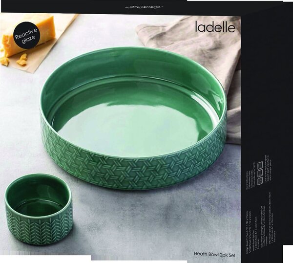 Turkizne porcelanaste servirne posode v kompletu 2 ks ø 30 cm Heath Jade – Ladelle