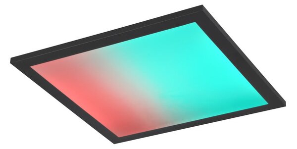 Črna LED stropna svetilka 29.5x29.5 cm Beta – Trio