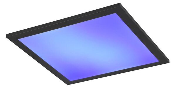 Črna LED stropna svetilka 29.5x29.5 cm Beta – Trio