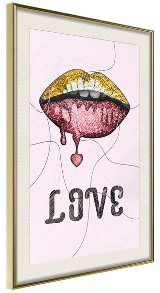 Plakat - Lip Gloss and Love