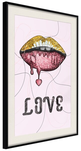 Plakat - Lip Gloss and Love