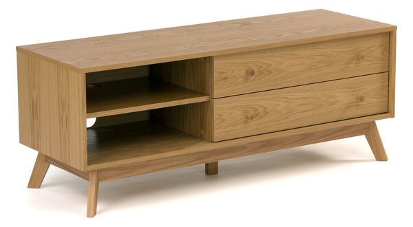 TV omarica v hrastovem dekorju v naravni barvi 130x50 cm Kensal – Woodman