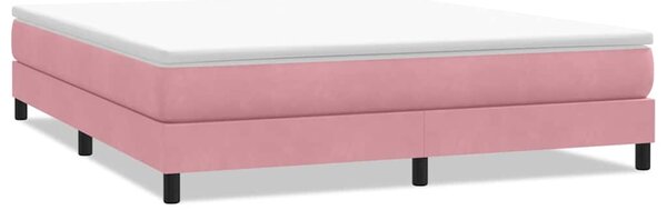 VidaXL Box Spring postelja brez vzmetnico Pink 180x220 cm Žamet