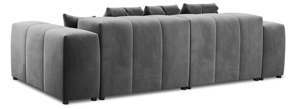 Siv žametni kavč 320 cm Rome Velvet - Cosmopolitan Design