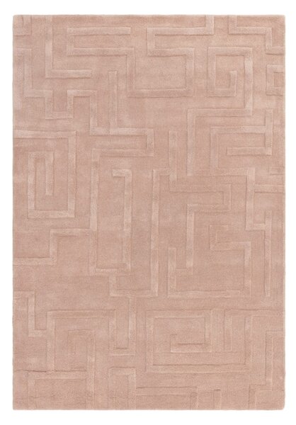 Svetlo rožnata volnena preproga 160x230 cm Maze – Asiatic Carpets