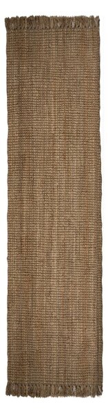 Ročno tkan tekač iz jute v naravni barvi 60x150 cm Jute Boucle – Flair Rugs