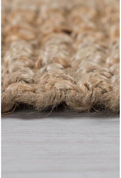 Ročno tkan tekač iz jute v naravni barvi 60x150 cm Jute Boucle – Flair Rugs