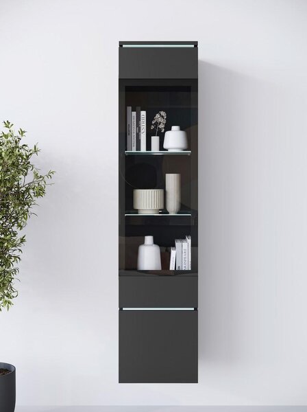P & B Vitrina Vera 002, Črna Mat