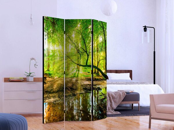 Artgeist Paravan Forest Stream, 3-Delni, Enostranski
