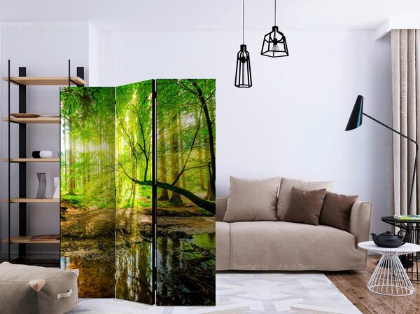 Artgeist Paravan Forest Stream, 3-Delni, Enostranski