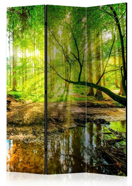 Artgeist Paravan Forest Stream, 3-Delni, Enostranski
