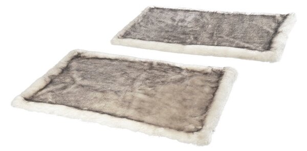 Komplet 2 rjavih preprog za posteljo Mint Rugs Soft, 90 x 140 cm