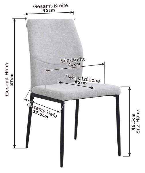 Mömax Stol Augusta, Siva