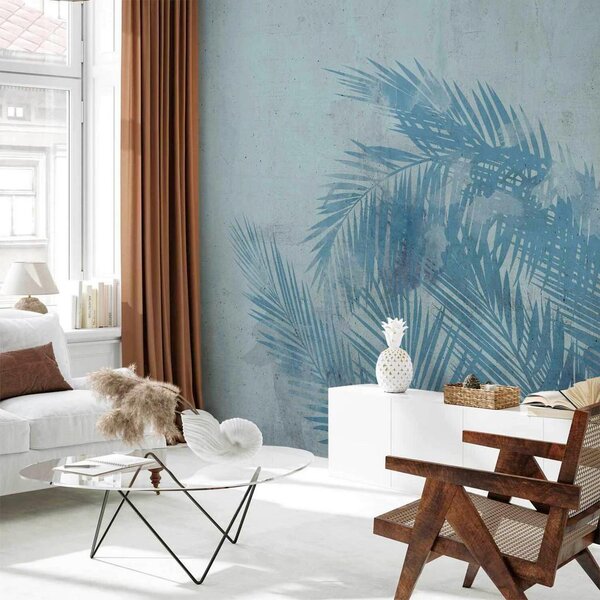 Artgeist Fototapeta Palm Trees In Blue, 150x105cm