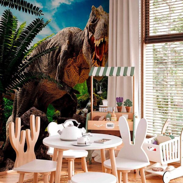 Artgeist Fototapeta Angry Tyrannosaur, 100x70cm