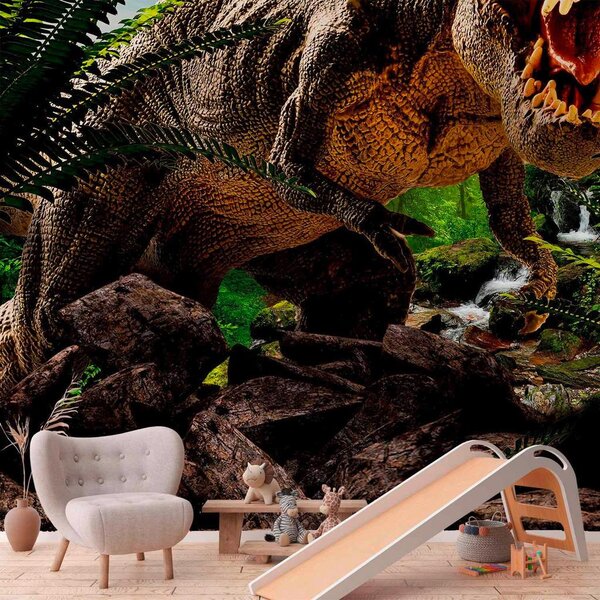 Artgeist Fototapeta Angry Tyrannosaur, 100x70cm