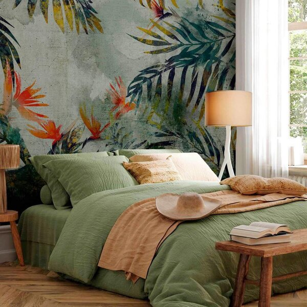 Artgeist Fototapeta Jungle Flowers, 100x70cm