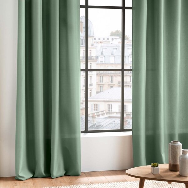Zelena zavesa 140x260 cm Essentiel – douceur d'intérieur