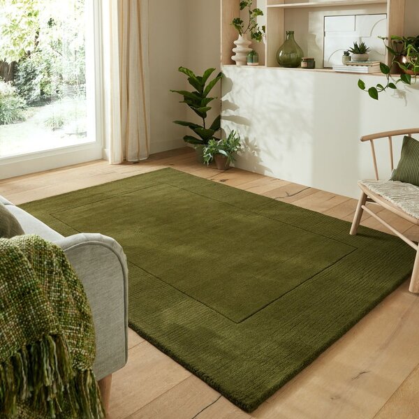 Zelena volnena preproga 120x170 cm – Flair Rugs