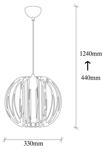 Črna/bronasta viseča svetilka s kovinskim senčnikom ø 33 cm Fellini – Opviq lights